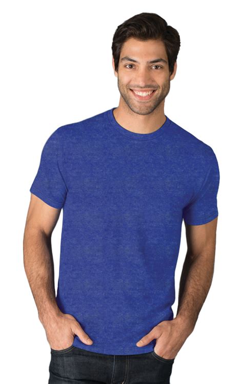 7306-ROY-S-SOLID|BG7306|Adult S/S Crew Neck Triblend T-Shirt png image
