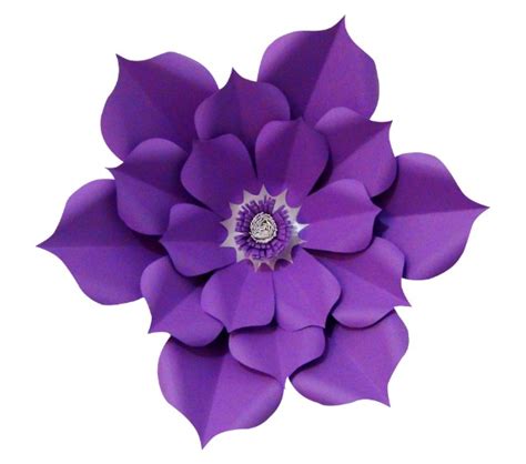 Flor De Papel Violeta Flores De Papel