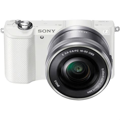 Jual Sony Alpha 5000 White Mirrorless Camera Kit 16 50mm Lens Free