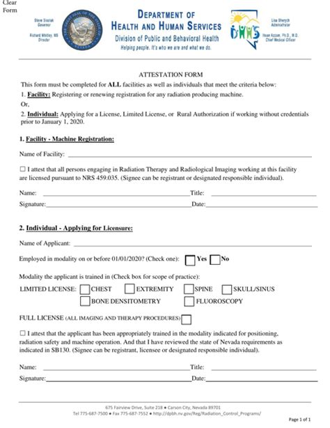 Nevada Attestation Form Fill Out Sign Online And Download Pdf