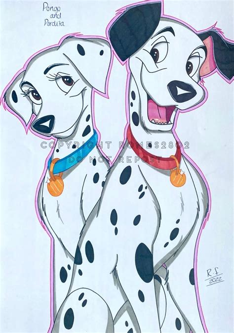 Pongo And Perdita Drawing Dalmatians Pongo And Perdita