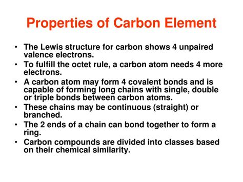 Ppt Properties Of Carbon Element Powerpoint Presentation Free