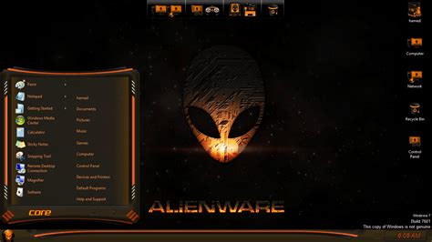 Alienware Dark Skinpack For Win107 Skinpack Customize Your Digital