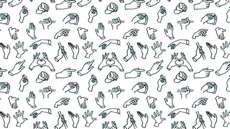 Seamless Sketchd Hands Background Animation Stock Footage Video 100