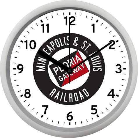 Minneapolis And St Louis Railroad Wall Clock Version 1 Heartland
