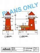 The plan for the lighthouse with the sailor and scrollsaw pattern is intended for a wood carving project. Free Lighthouse Building Plans | Woodworking plans, Lighthouse, How to plan