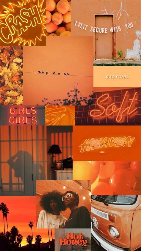 Orange Aesthetic Girl Wallpapers On Wallpaperdog