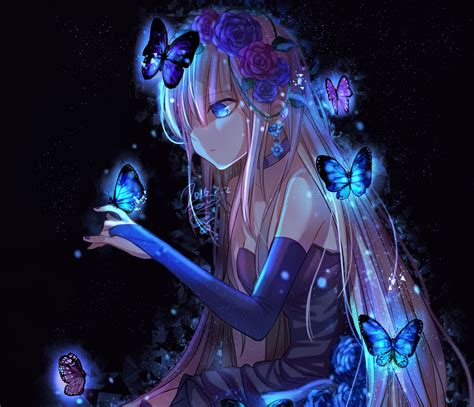 anime girl and butterflies fondo de pantalla hd fondo de escritorio 3000x2576 id 878945