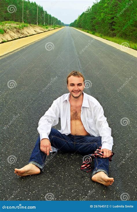 Man On The Road Stock Photo Image Of Outdoor Vertical 26764512