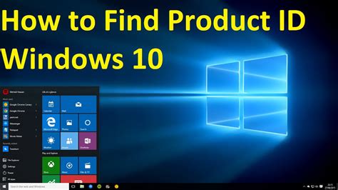 Windows 10 How To Find Product Id Youtube