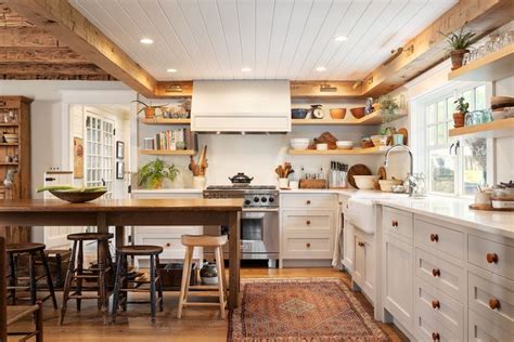 Tranquility Rules In This New Old Farmhouse Kitchen In 2021 Farm