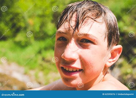 Summer Stock Photo Image Of Children River Small Child 62595076