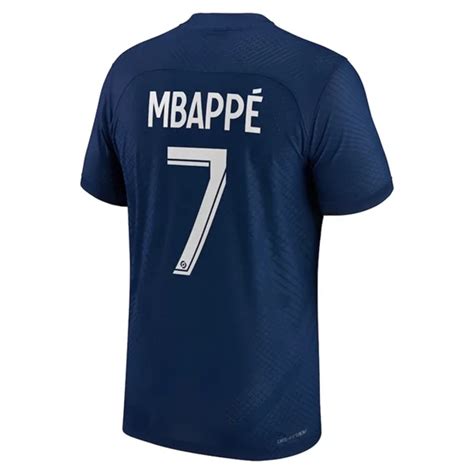 Paris Saint Germain PSG Kylian Mbappé 7 Thuisshirt 2022 23