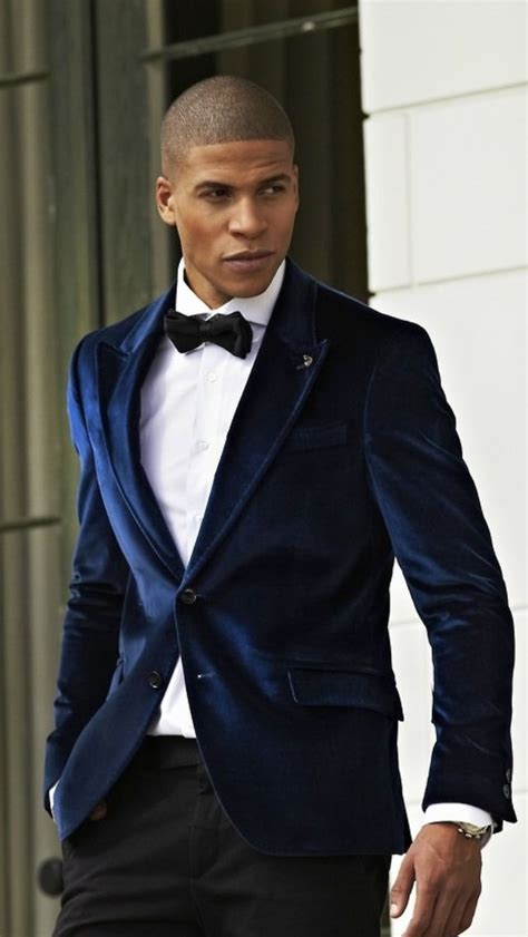 2017 Latest Coat Pant Designs Navy Blue Velvet Men Suit