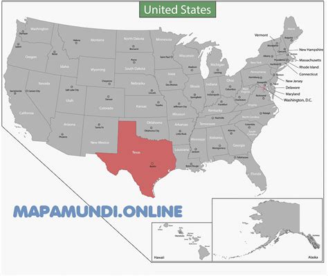Mapa De Texas Con Nombres