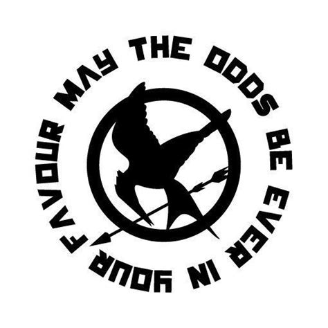 May The Odds Be Ever In Your Favor Hunger Games Vinyl Decal For Mug Or Yeti By Fandhmom On Etsy