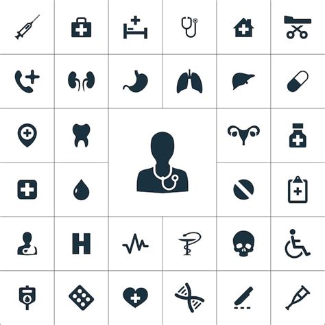 Premium Vector Medical Icons Universal Set