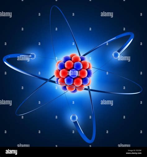 Atom 3d Isolated Illustration Stock Photo Alamy