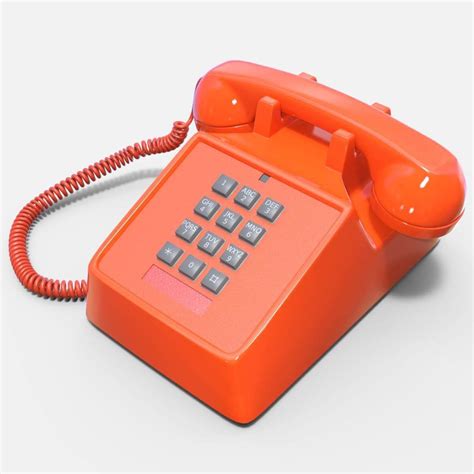 Vintage Touch Tone Phone 3d Model By Ion