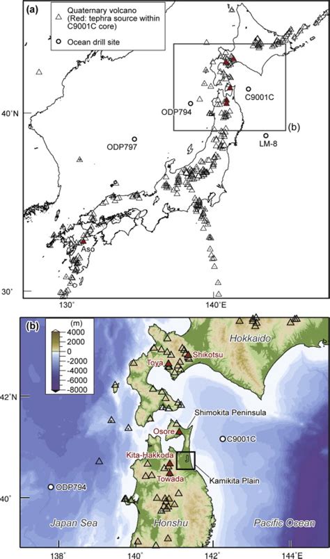 For more detail zoom in. Jungle Maps: Map Of Japan Showing Volcanoes