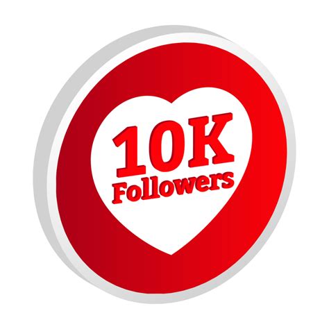 10k Follower Celebration 3d Badge Png Image Thanksgiving For 10k Followers Badge Design 3d Red