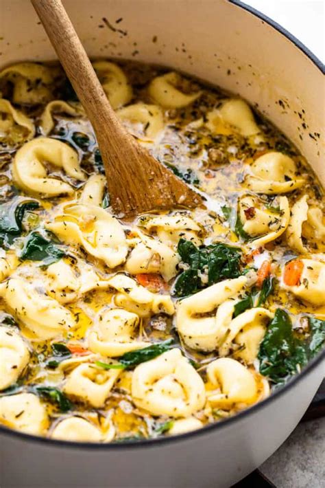 Creamy Sausage Tortellini Soup Easy Weeknight Recipes