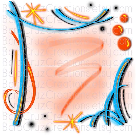 Airbrush Backgrounds Blue Orange Airbrush Png Sublimation Design