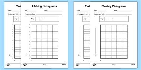 Making Pictograms Template Blank Picture Graph Templates