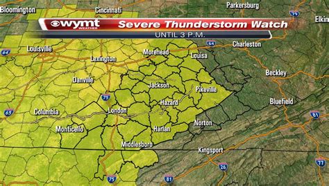 Severe Thunderstorm Watch In Effect Until Early This Afternoon