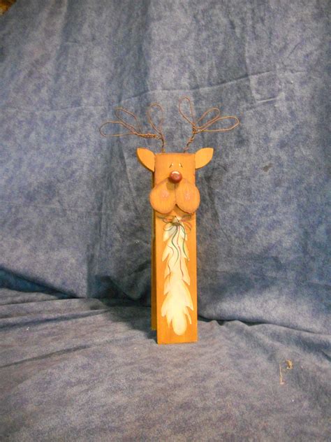 Reindeer Recipe Or Card Holder By Mamtime On Etsy Button Nose Paper
