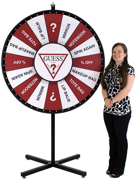 48 Inch Permanent Graphic Custom Prize Wheel Spinning Designs