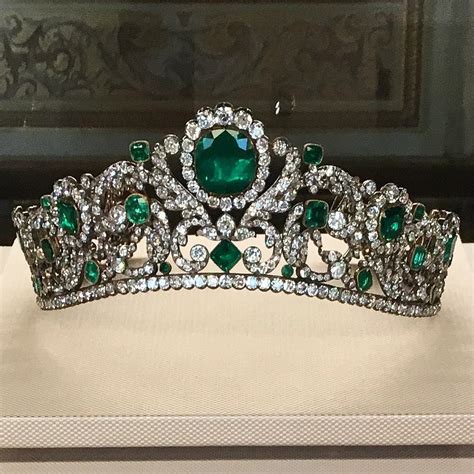 Magnificent Emerald And Diamond Tiara By Bapst 1820 Worn By Various