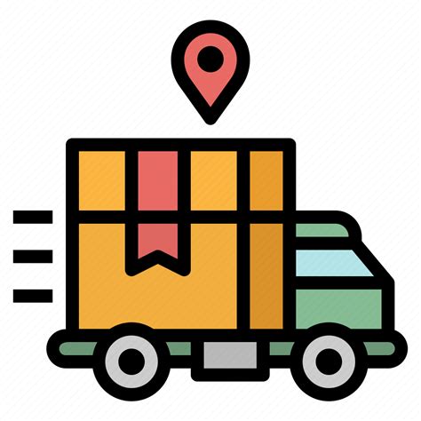 Delivery Shipped Transport Transportation Truck Icon Download On