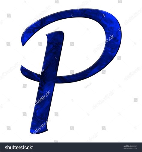Blue Grunge Font Letter P Stock Illustration 24606325 Shutterstock