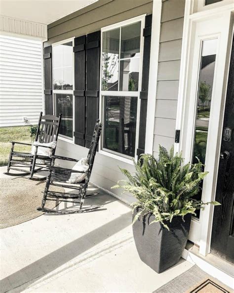 Black Rocking Chairs Front Porch Furniture Soul Lane