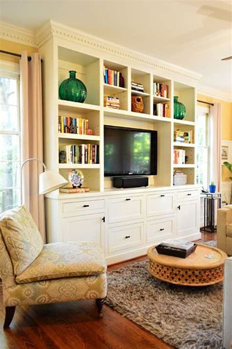 60 Brilliant Built In Shelves Design Ideas For Living Room Living
