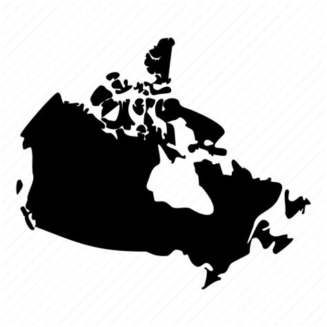 Map Of Canada Icon Outline Style Royalty Free Vector