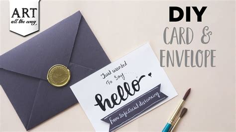 Diy Card And Envelope Envelope Making Card Design Card Making