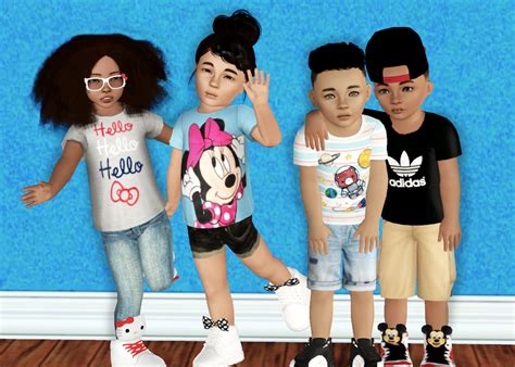 My Sims 3 Blog Clothing And Shoes For Kids By Sincerelyasimblr Sims