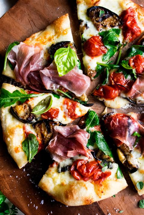 Grilled Pizzas With Eggplant And Prosciutto The Original Dish