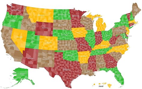 10 Most Populated States In Us Map Key Map