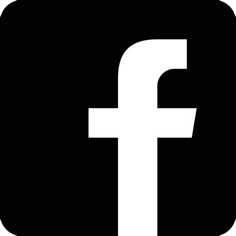 Black Facebook Logo With Transparent Background Images And Photos Finder
