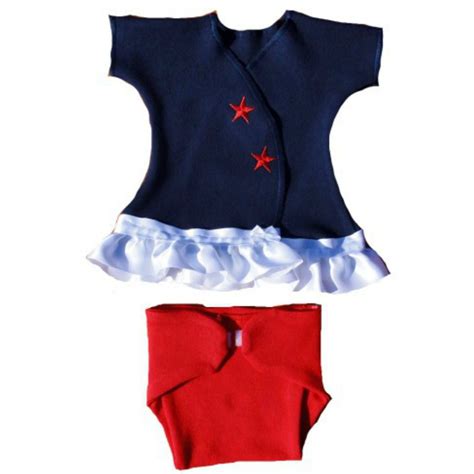 Baby Girl Usa Red White And Blue Sassy Dress Jacquis Preemie Pride