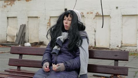 Stock Video Of Hobo Woman Siting And Dozes At 33907648 Shutterstock