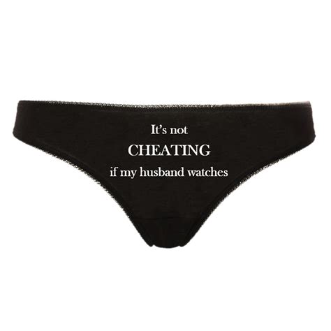 Not Cheating If My Husband Watches Hotwife Cuckold Slut Thong Panty Sexy Jewels Hotwife
