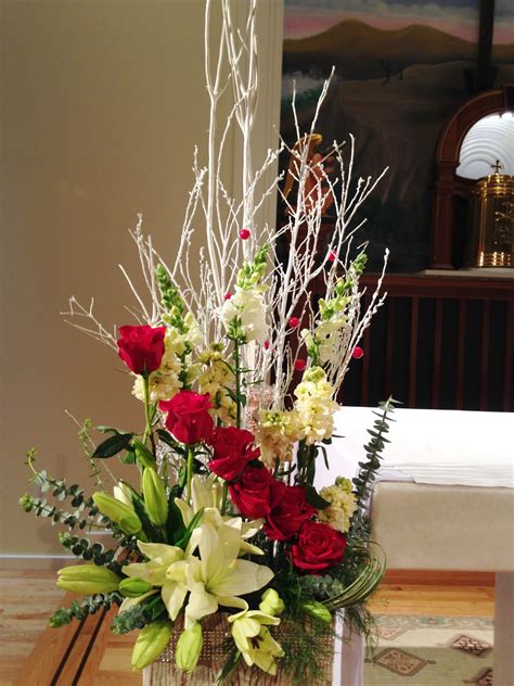 Christmas Flower Arrangements For Church Say It One More Microblog