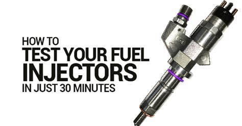 How To Test Fuel Injectors In Just 30 Minutes