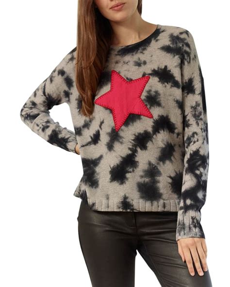 Lisa Todd Star Struck Tie Dye Cashmere Sweater Neiman Marcus