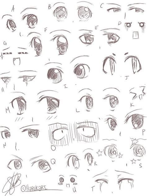Anime Eyes By Harukarix3 On Deviantart Anime Eye Drawing Girl Eyes