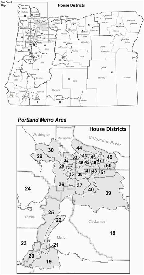 Oregon State Representative Districts Map Secretmuseum